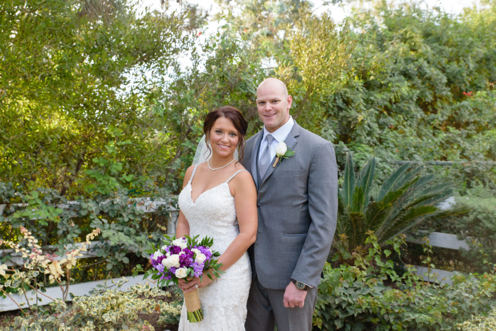 Wozniak_Wedding_102 Couple shot at Outdoor Wedding at The Red Horse Barn in Huntington Beach, CA